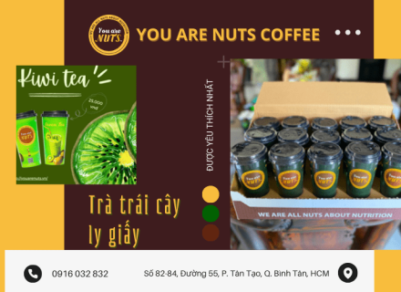 TOP 5 loại trà trái cây đóng ly giấy được yêu thích nhất tại You Are Nuts Coffee