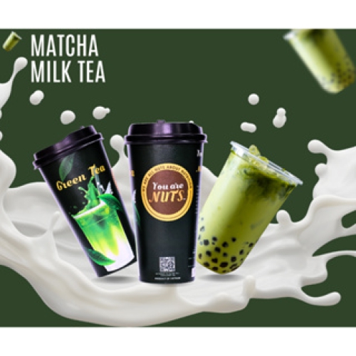 Trà sữa MatCha ly giấy tự pha thưởng thức tại nhà (65g)