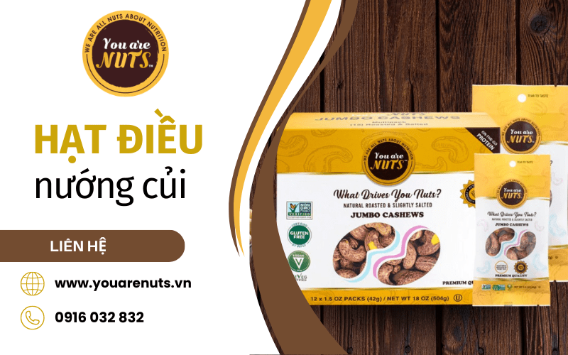 hạt điều nướng củi